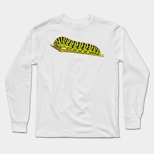 Swallowtail caterpillar Papilio machaon Long Sleeve T-Shirt